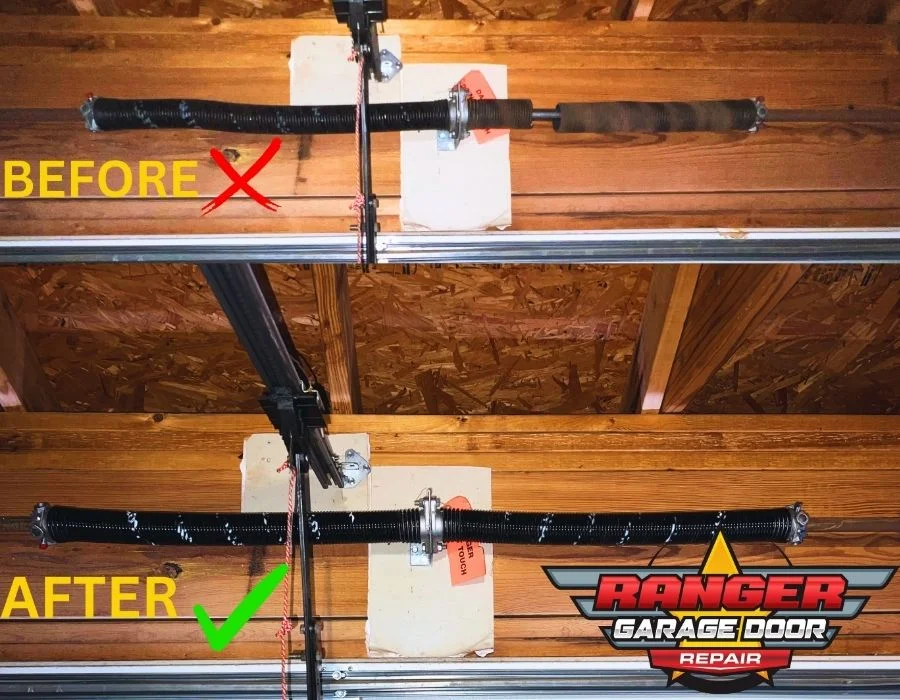 ranger garage door garage door spring project