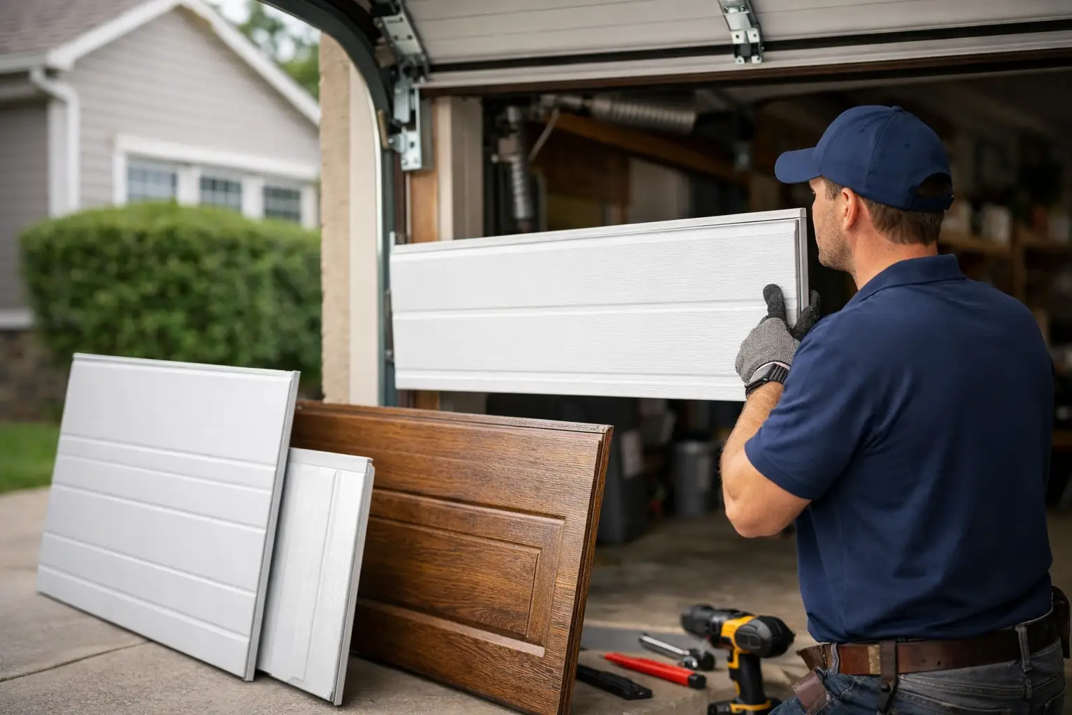 Garage Door Panel Replacement Houston Options